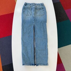 Good American Skirt Womens 4 Blue Denim HighWaisted ALine FullLength Casual